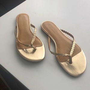 Banana republic gold sandals.